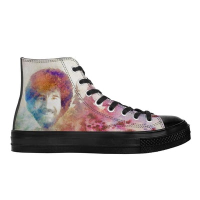 Bob Ross Tribute Shoes | Classic High-top canvas Sneaker