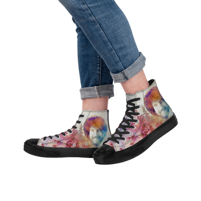 Bob Ross Tribute Shoes | Classic High-top canvas Sneaker