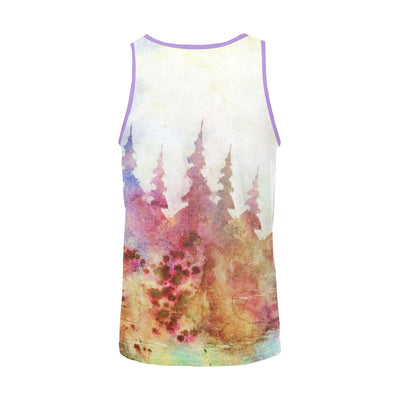 Bob Ross Tribute Tank Top – Watercolor Psychedelic Art Shirt