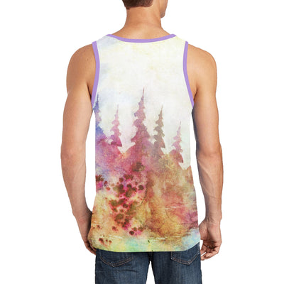 Bob Ross Tribute Tank Top – Watercolor Psychedelic Art Shirt
