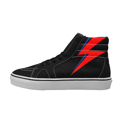 Bowie Thunderbolt Retro High Top Sk8 Sneakers