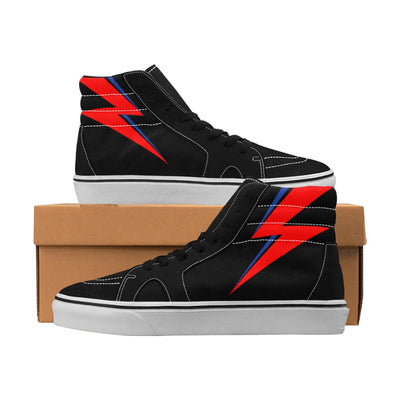 Bowie Thunderbolt Retro High Top Sk8 Sneakers