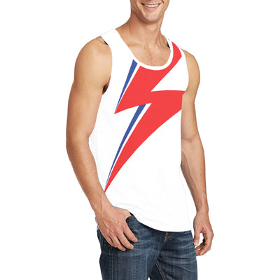 Bowie Thunderbolt Tank – Aladdin Sane Lightning Bolt Top