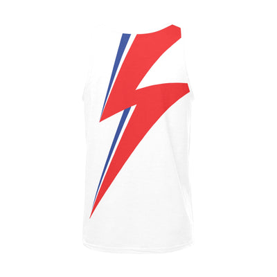 Bowie Thunderbolt Tank – Aladdin Sane Lightning Bolt Top