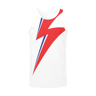 Bowie Thunderbolt Tank – Aladdin Sane Lightning Bolt Top