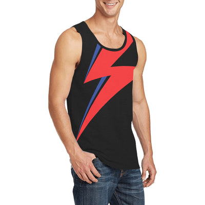 Bowie Thunderbolt Tank – Aladdin Sane Lightning Bolt Top
