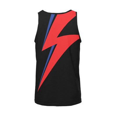 Bowie Thunderbolt Tank – Aladdin Sane Lightning Bolt Top