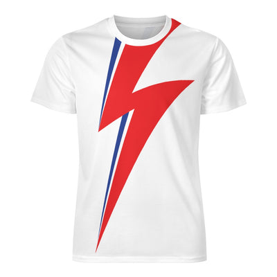 Bowie's Thunderbolt Aladdin Sane T-shirt Icy Silk