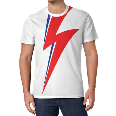 Bowie's Thunderbolt Aladdin Sane T-shirt Icy Silk