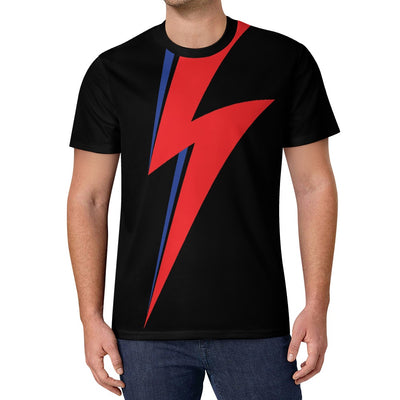 Bowie's Thunderbolt Aladdin Sane T-shirt Icy Silk