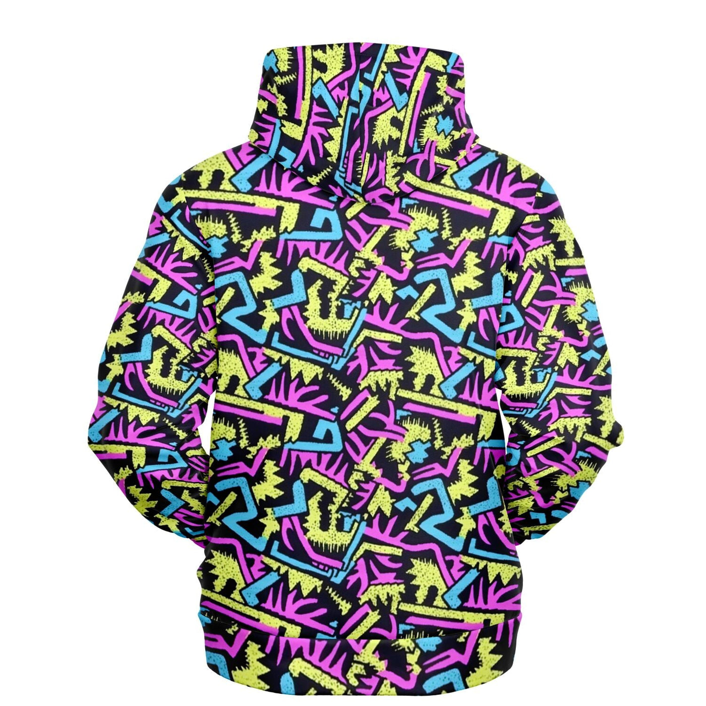CMYK 90's Retro Pop Pattern - Surf Style Fashion Hoodie