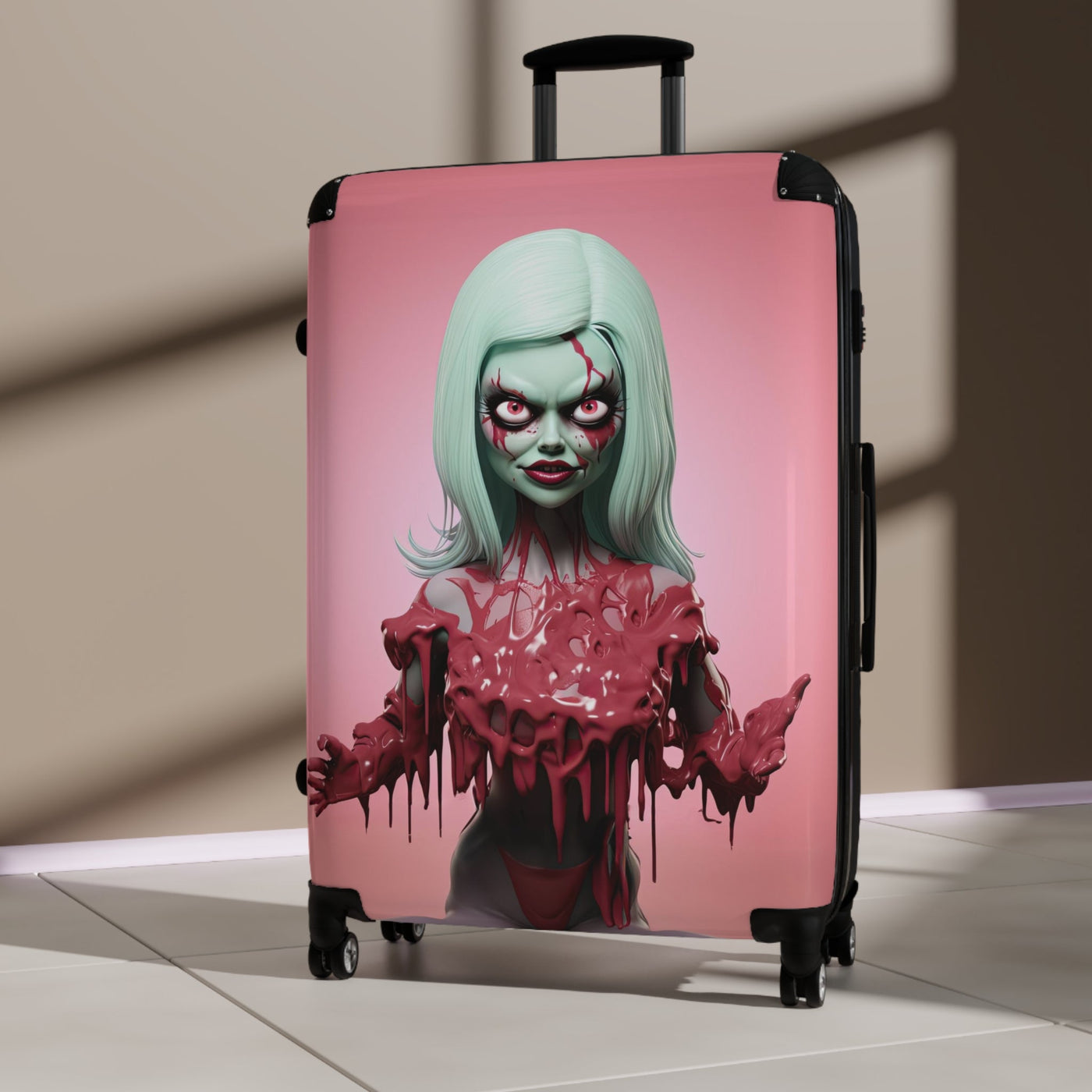 Choco Monster Doll Pop Surreal Travel Suitcase Luggage