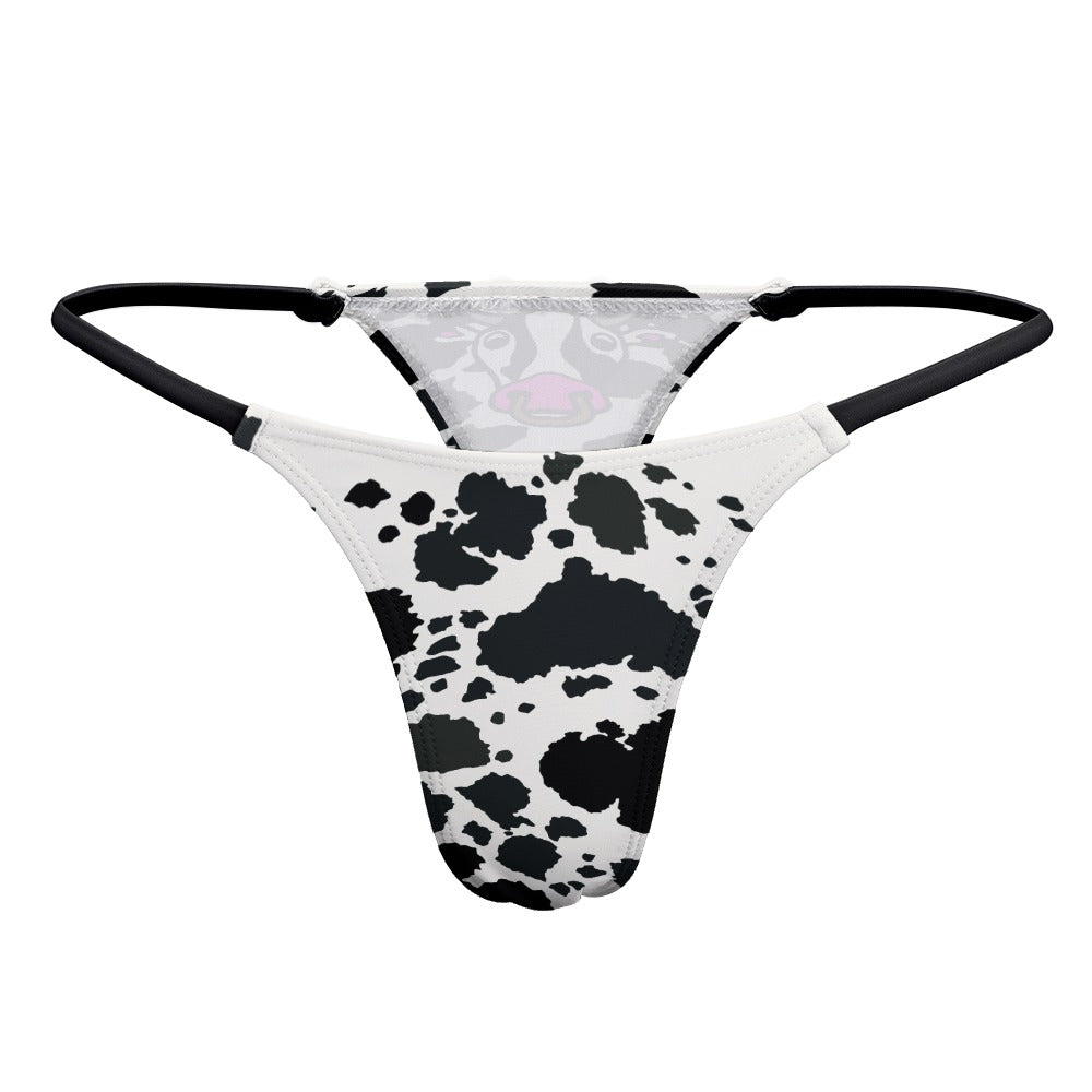 Cow Print Sexy Thong