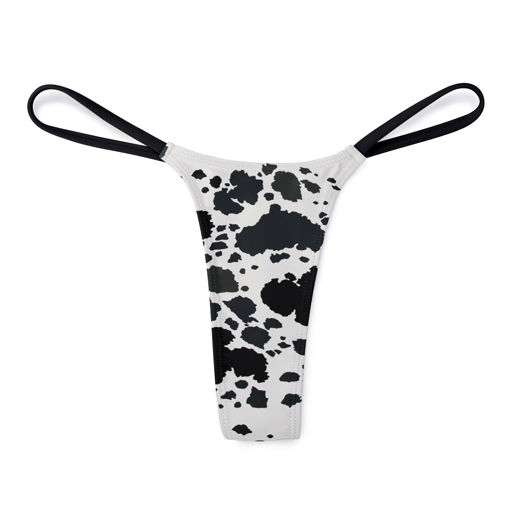 Cow Print Sexy Thong