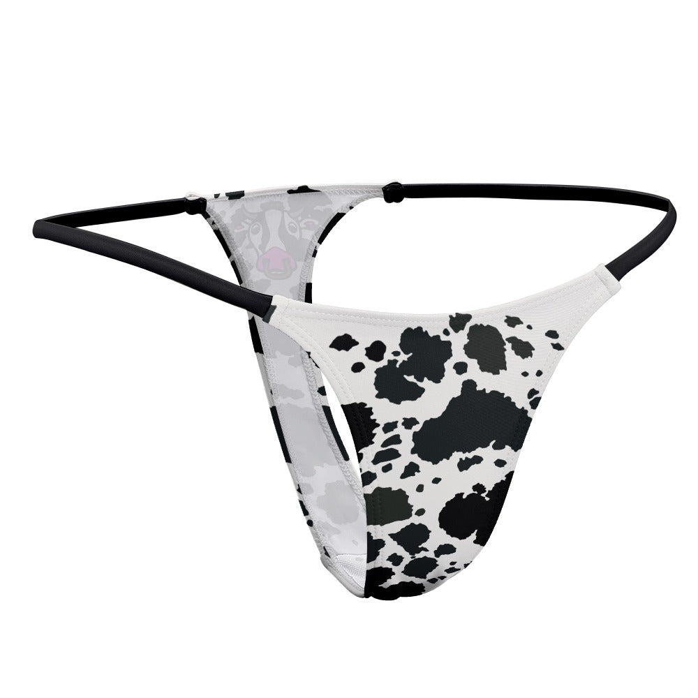 Cow Print Sexy Thong