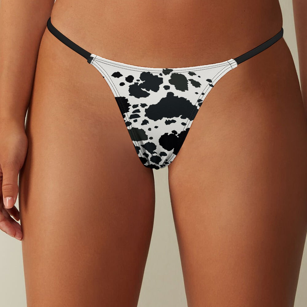 Cow Print Sexy Thong