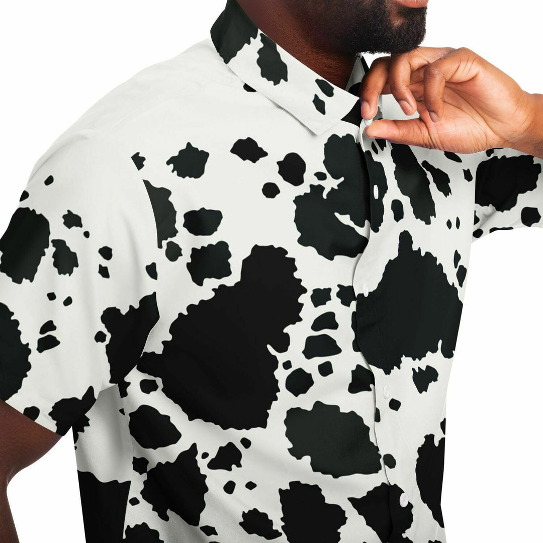 cow dress shirt Amazon.com: Fashonal Cow Shirt Men, Cow Print Long Sleeve Shirt Men Casual Button Down Shirts, Cow Size S : Clothing, Shoes & Jewelry