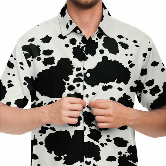 cow print dress shirt Ivory Wallis Cow Print D Ring Shirt Dress