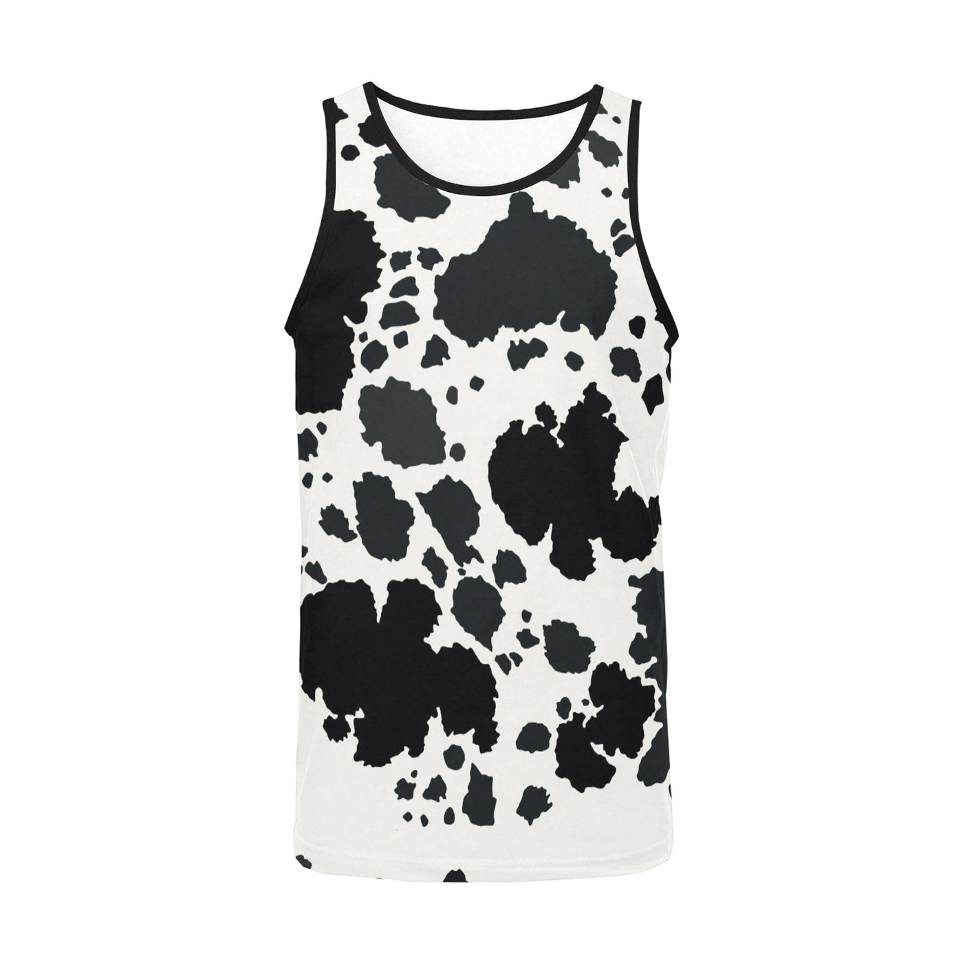Cow Print Tank Top – Black & White Moo-licious Streetwear