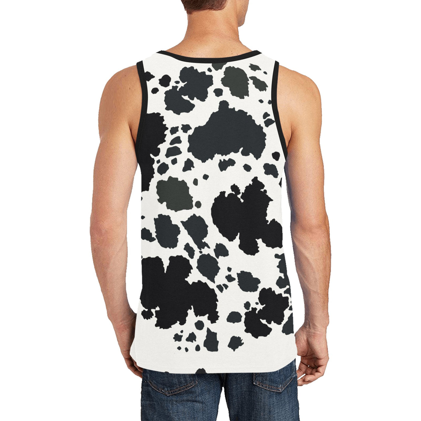 Cow Print Tank Top – Black & White Moo-licious Streetwear