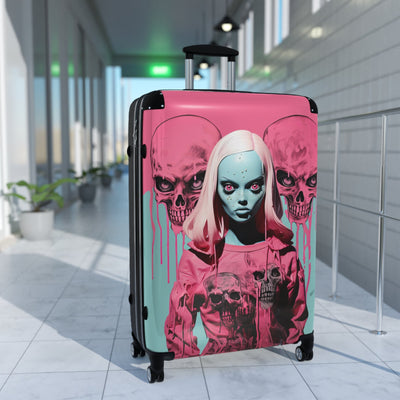 Creepy Doll Rocka Travel Suitcase Luggage