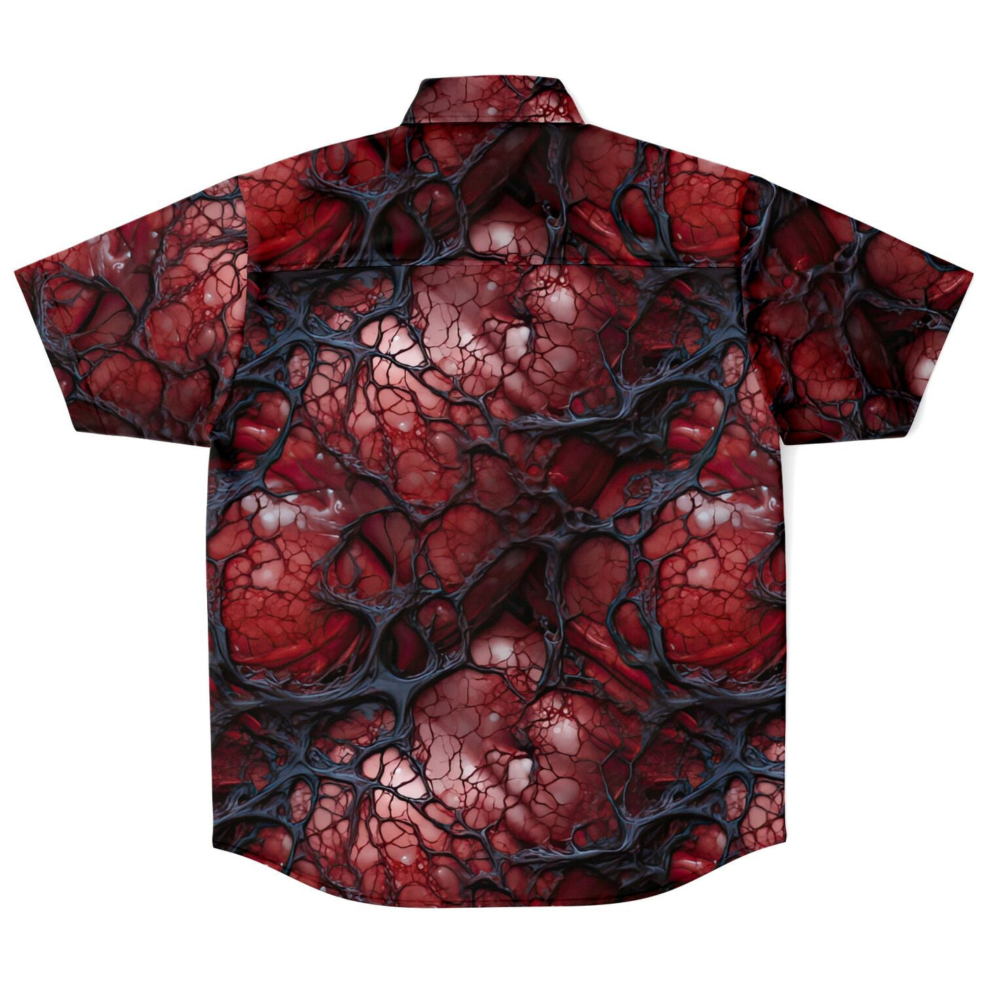 Dark Medical Art Style Creepy Lymphatic System Short Sleeves Shirt