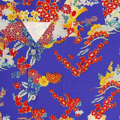 Di Caprio Romeo & Juliet Hawaiian Shirt - Japanese Flower Pattern