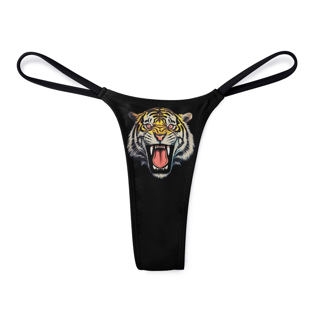 Fierce Tiger Head Sexy Thong