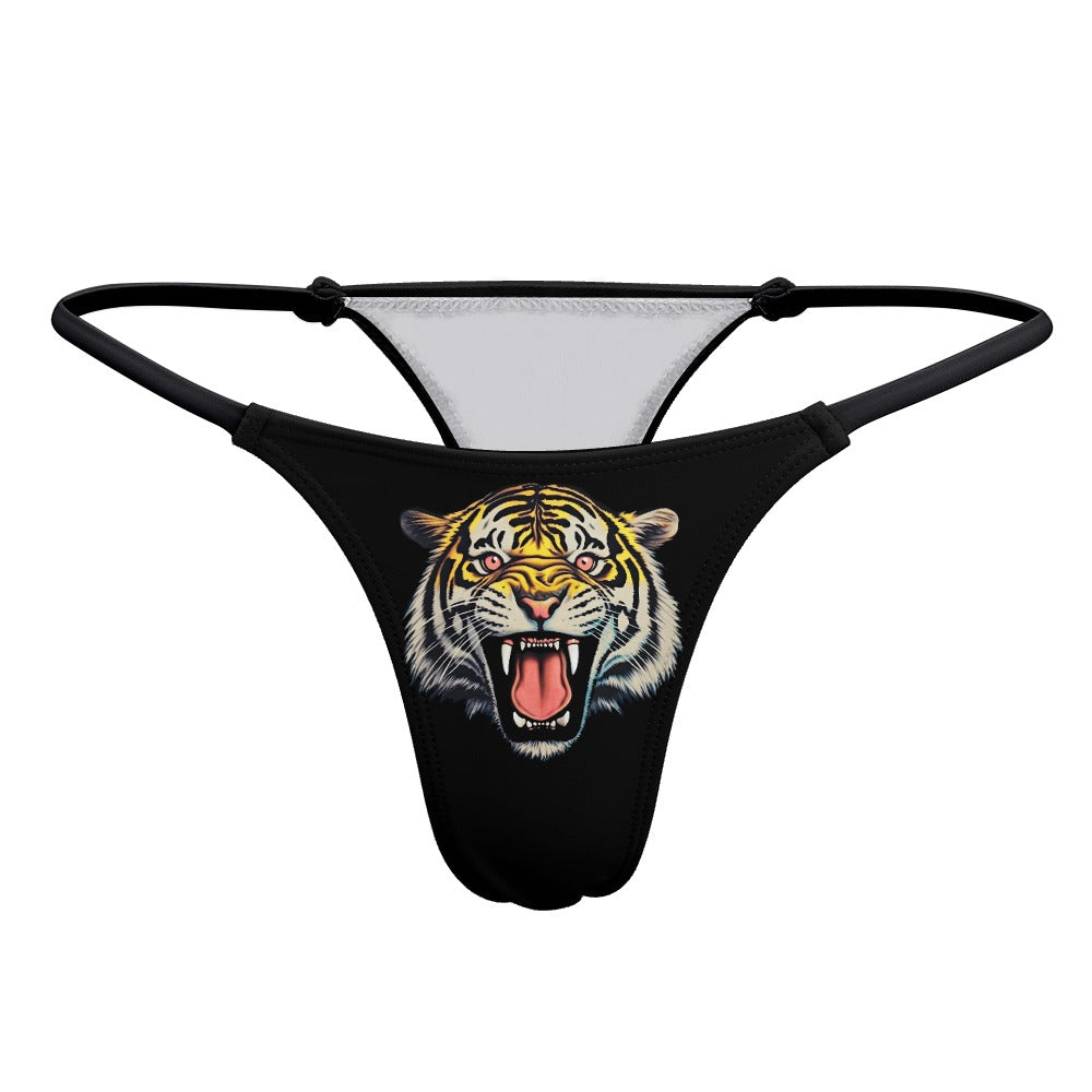 Fierce Tiger Head Sexy Thong