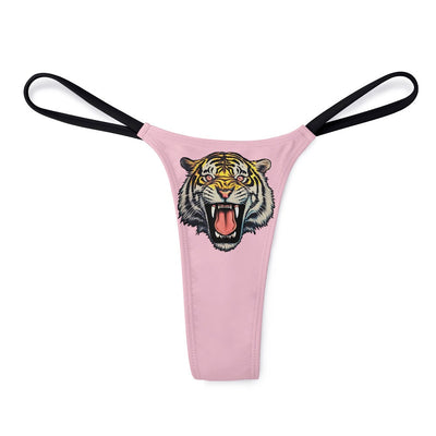 Fierce Tiger Head Sexy Thong