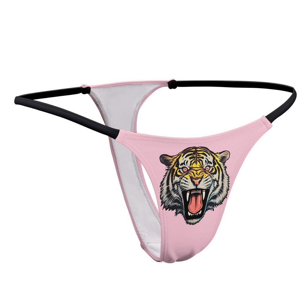 Fierce Tiger Head Sexy Thong