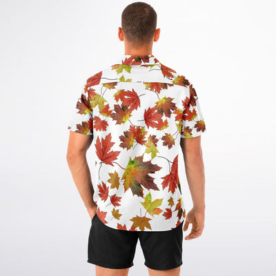 Fight Club Tyler Durden Maple Leaf Shirt – Spread Collar Style