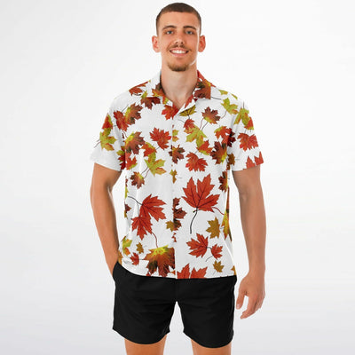 Fight Club Tyler Durden Maple Leaf Shirt – Spread Collar Style