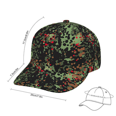 Flecktarn Splatter Camo Snapback Cap