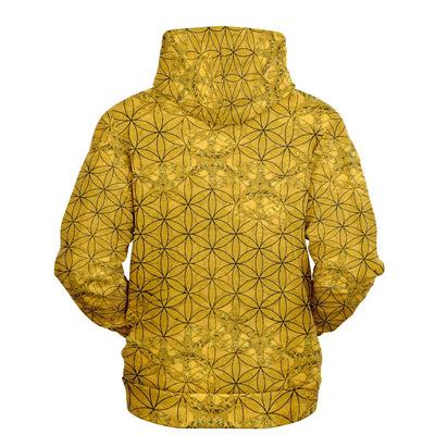 Flower of Life Hoodie Deep Gold | Sacred Geometry Fashion