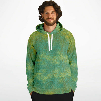 Flower of Life Hoodie Emerald Green | Sacred Geometry Fashion