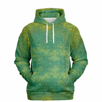 Flower of Life Hoodie Emerald Green | Sacred Geometry Fashion