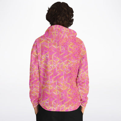 Flower of Life Hoodie Pink Gold | Sacred Geometry Fashion