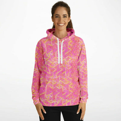 Flower of Life Hoodie Pink Gold | Sacred Geometry Fashion
