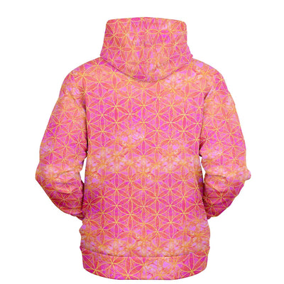 Flower of Life Hoodie Pink Yellow | Sacred Geometry Fashion