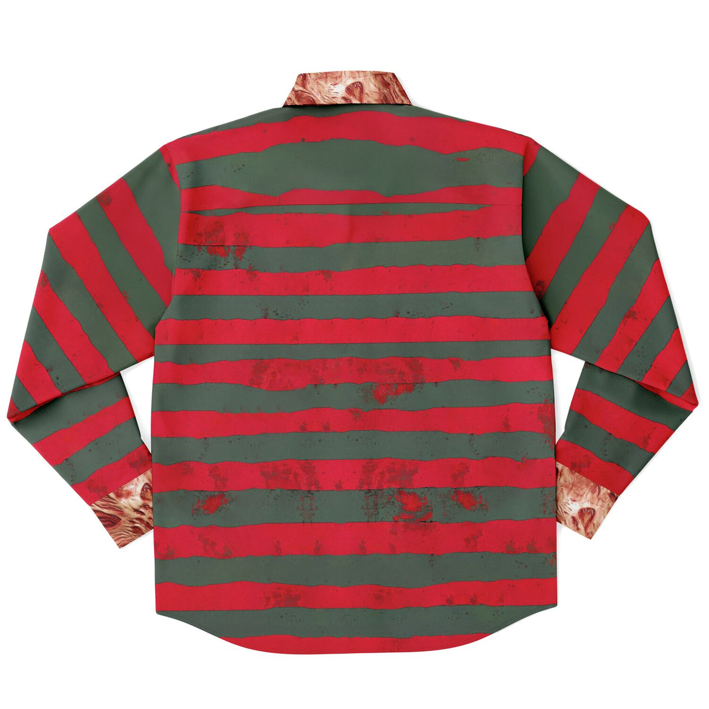 Freddy Krueger Shirt – Nightmare-Inspired with Burned Collar & Cuffs