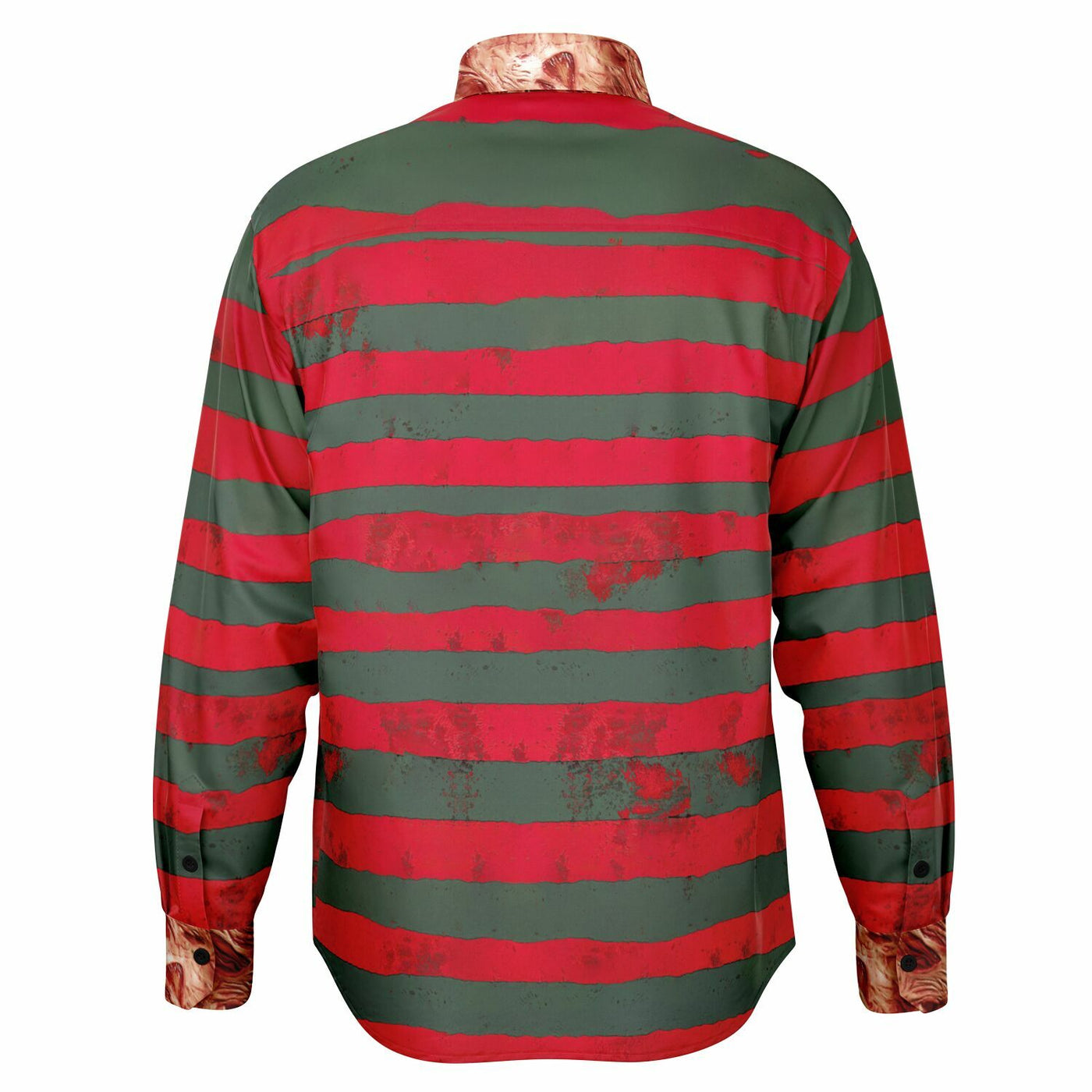Freddy Krueger Shirt – Nightmare-Inspired with Burned Collar & Cuffs