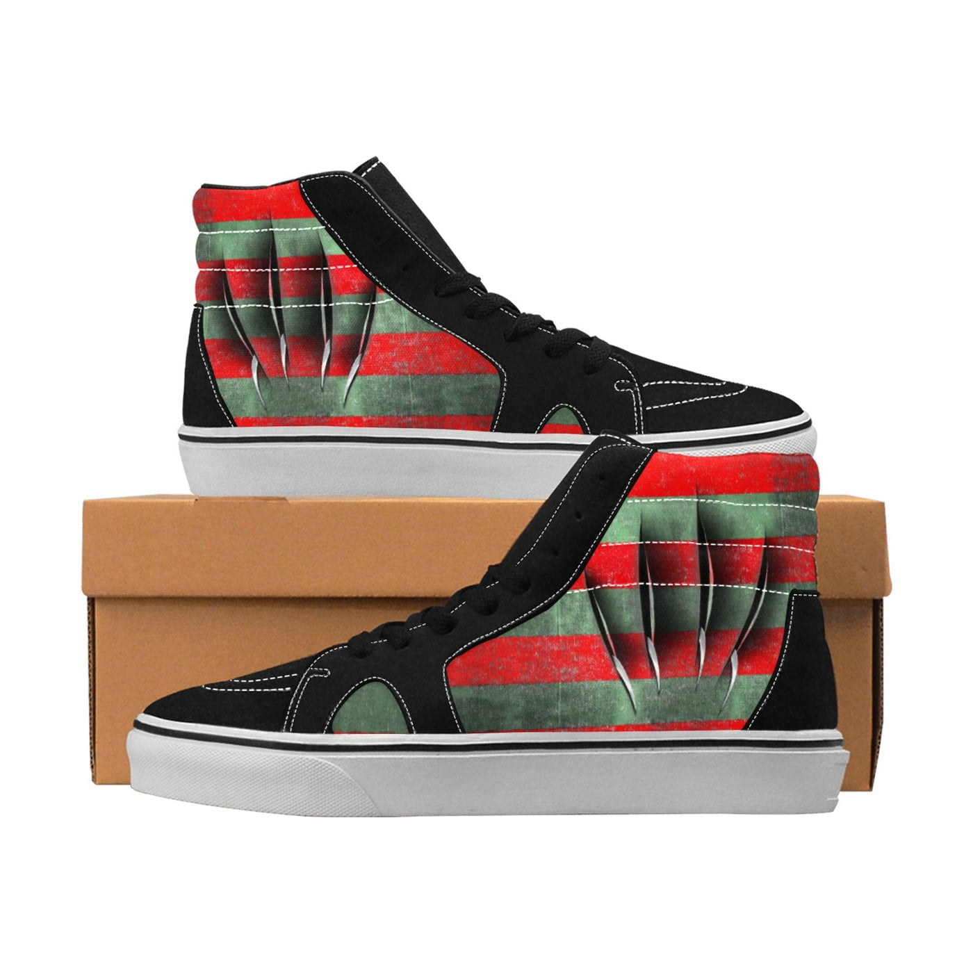 Freddy Krueger's Claws | Horror Freak High Top Sk8 Sneakers