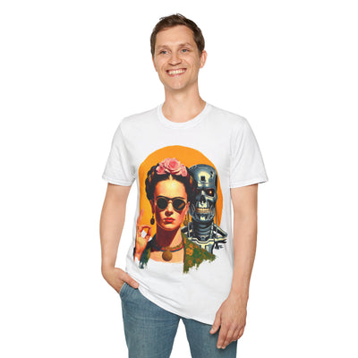 Frida Kahlo Modern Calavera T-Shirt – Cyberpunk Terminator Graphic Tee