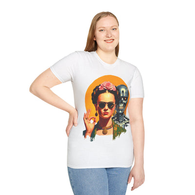 Frida Kahlo Modern Calavera T-Shirt – Cyberpunk Terminator Graphic Tee