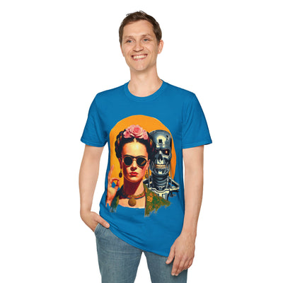 Frida Kahlo Modern Calavera T-Shirt – Cyberpunk Terminator Graphic Tee
