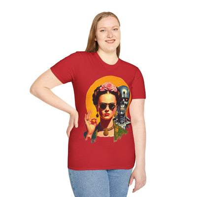 Frida Kahlo Modern Calavera T-Shirt – Cyberpunk Terminator Graphic Tee