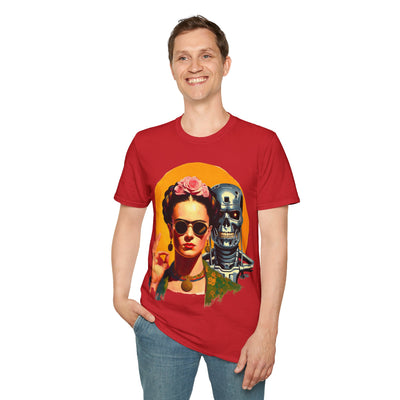 Frida Kahlo Modern Calavera T-Shirt – Cyberpunk Terminator Graphic Tee