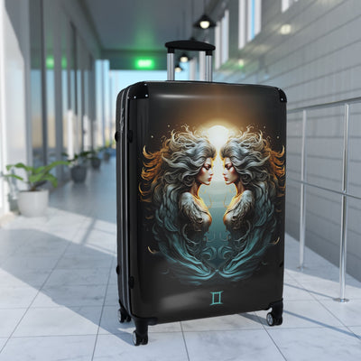 Gemini Zodiac Sign Travel Suitcase Luggage