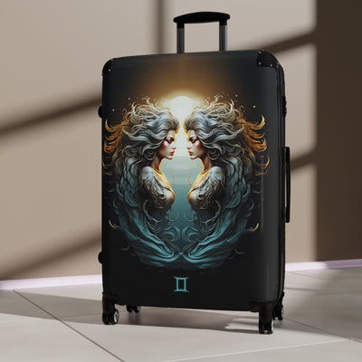 Gemini Zodiac Sign Travel Suitcase Luggage